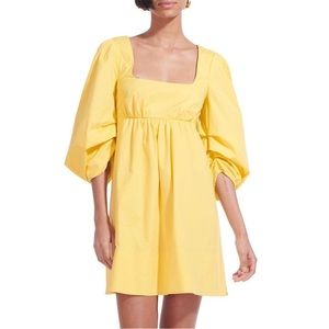STAUD Sophie mini dress in yellow